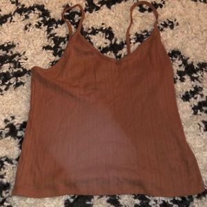 Tan American Eagle Tank Top